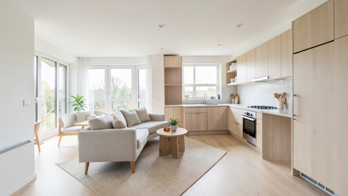 Aranżacja kawalerki 33 m