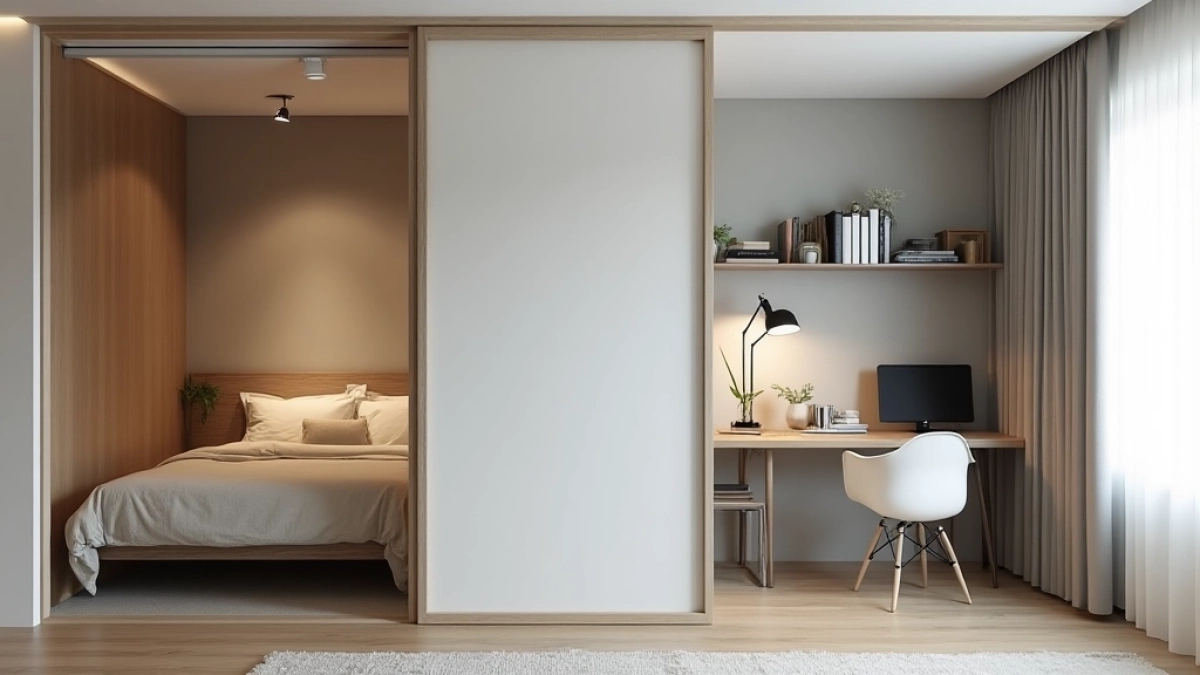 Podział kawalerki na 2 pokoje