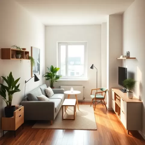 Mała kawalerka aranżacje