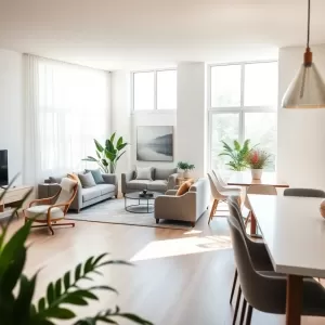 Salon z jadalnią pokój dzienny inspiracje