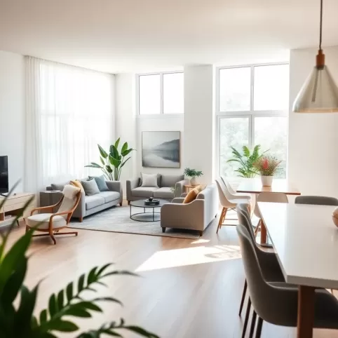 Salon z jadalnią pokój dzienny inspiracje